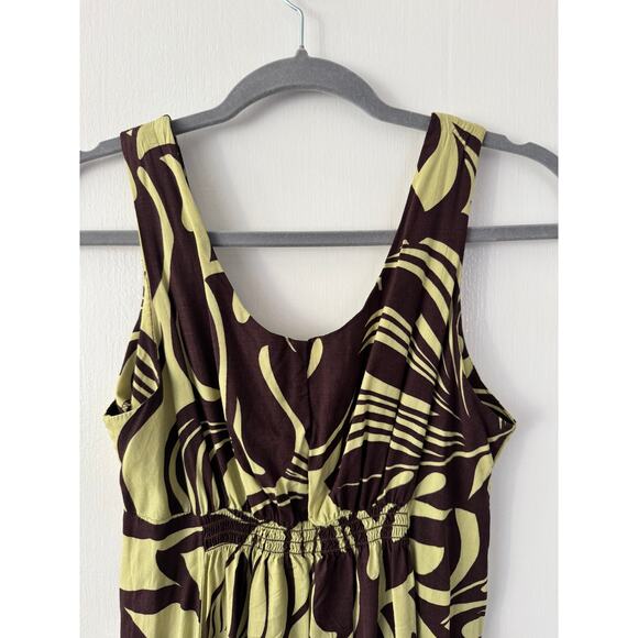 Iolani Sportswear Light Green and Brown Sheath Dress Size X Small - Picture 4 of 9